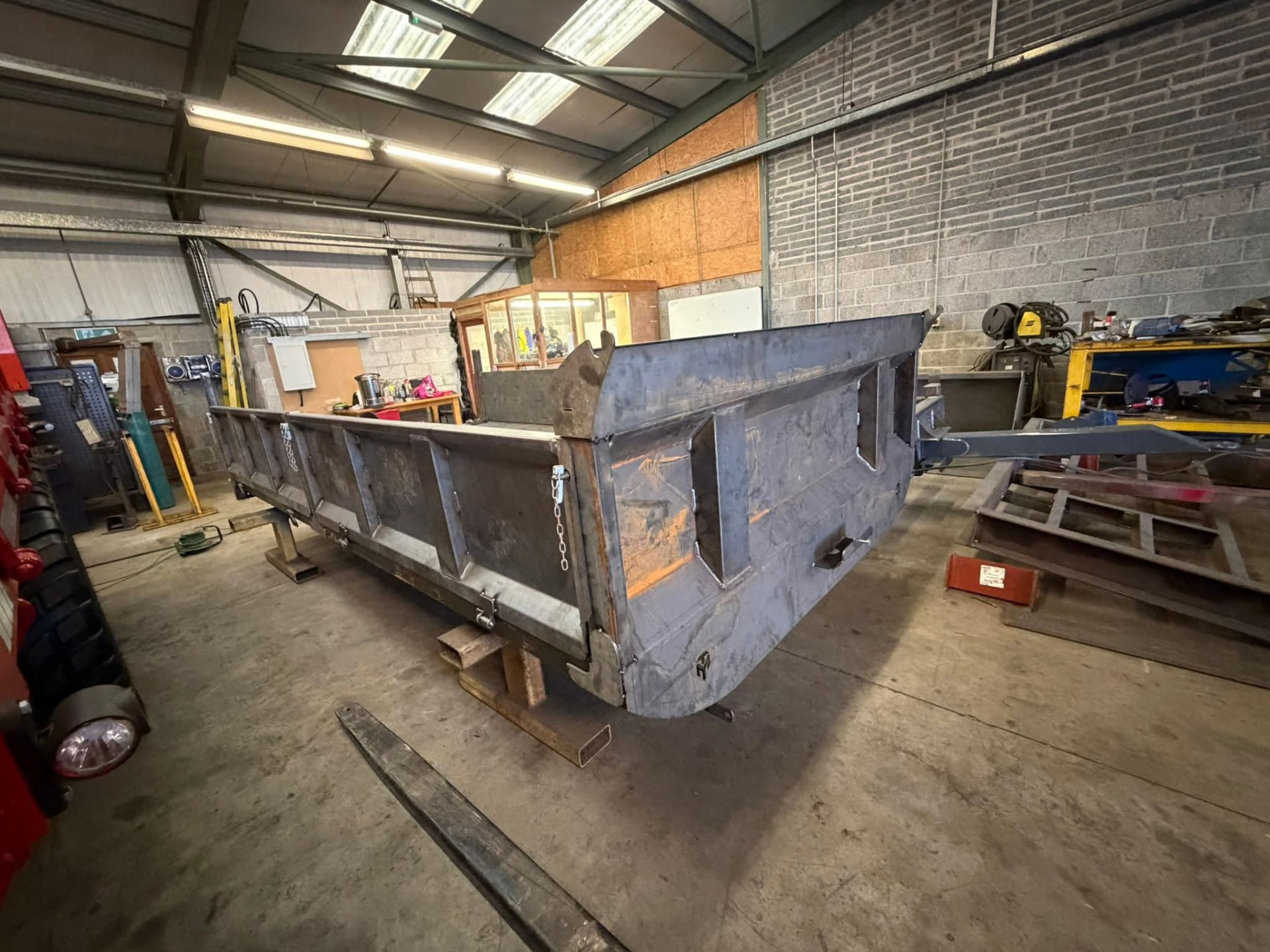 Heavy steel fabrication in the MT Plant workshop